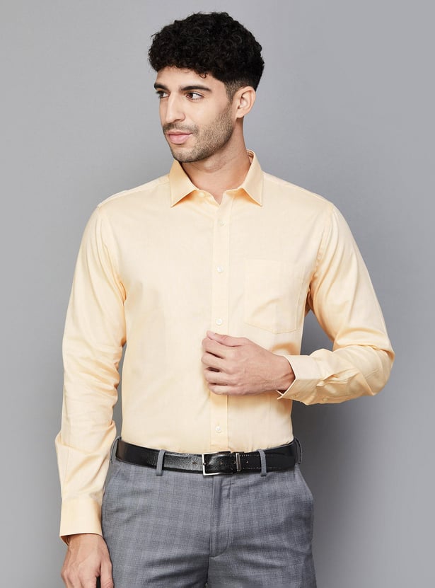 PARK AVENUE Men Solid Regular Fit Formal Shirt