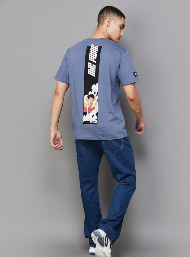 CELIO Men Printed Regular Fit T-shirt