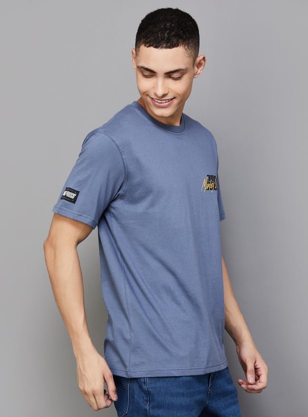 CELIO Men Printed Regular Fit T-shirt