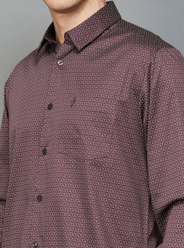 INDIAN TERRAIN Men Printed Slim Fit Casual Shirt