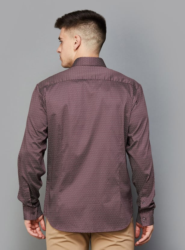 INDIAN TERRAIN Men Printed Slim Fit Casual Shirt