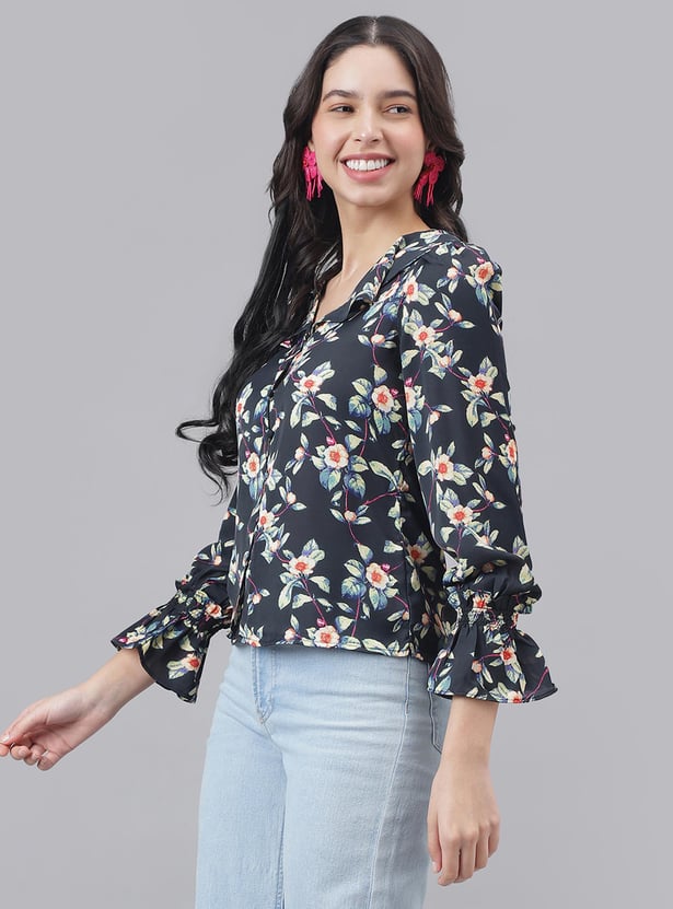 Buy Latin Quarters Women Floral Print Puffed Sleeve Top From Latin Quarters At Just Inr 16990 0362