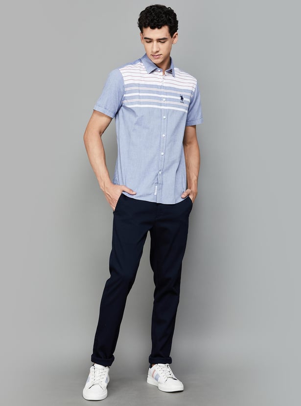 U.S. POLO ASSN. Men Regular Fit Striped Casual Shirt
