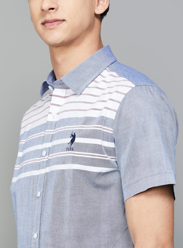 U.S. POLO ASSN. Men Regular Fit Striped Casual Shirt