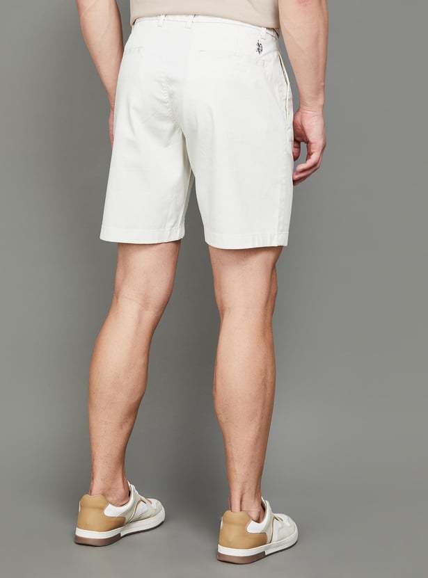 U.S. POLO ASSN. Men Solid Slim Fit Casual Shorts