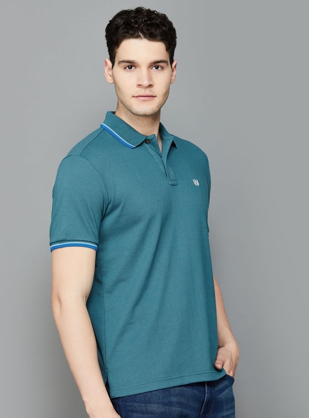 FAHRENHEIT Men Solid Regular Fit Polo T-shirt