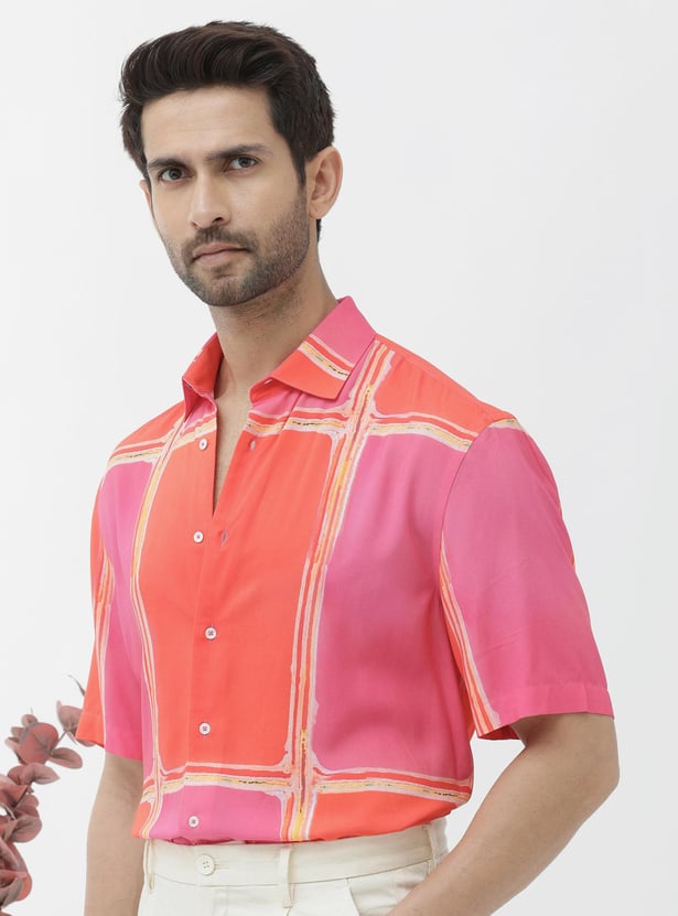 Buy RARE RABBIT Men Printed Regular Fit Casual Shirt from Rare