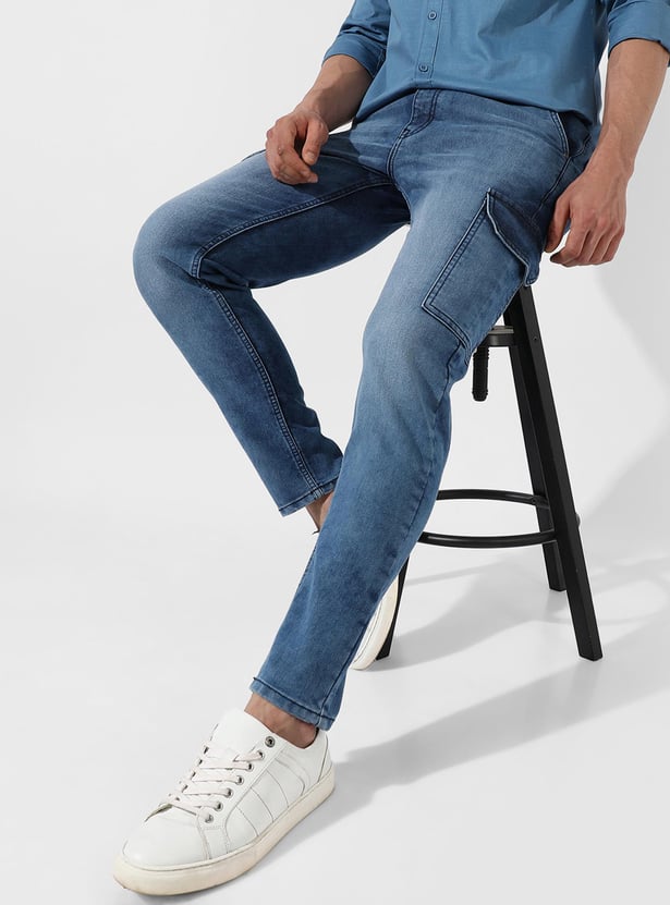 CAMPUS SUTRA Men Stonewashed Regular Fit Jeans