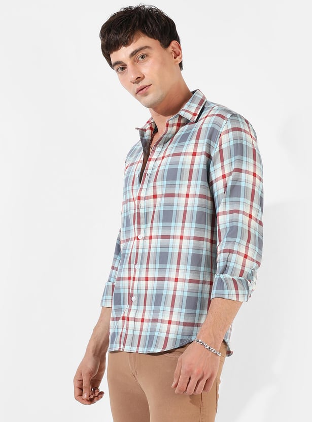 CAMPUS SUTRA Men Checked Regular Fit Casual Shirt