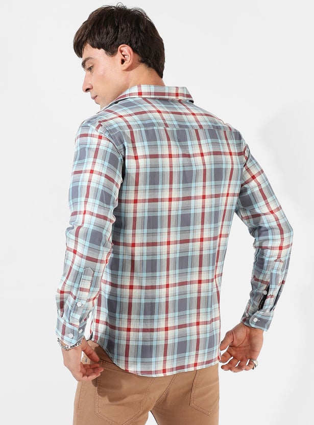 CAMPUS SUTRA Men Checked Regular Fit Casual Shirt