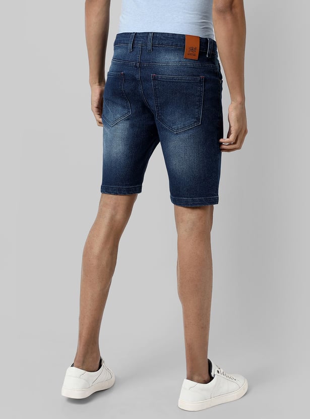 CAMPUS SUTRA Men Stonewashed Denim Shorts