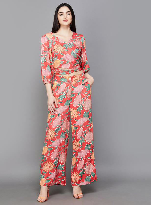 Buy Global Desi Women Printed Regular Fit Co Ord Set From Global Desi