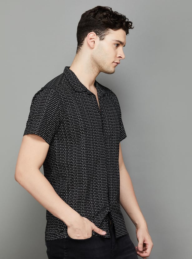 VOI JEANS Men Printed Slim Fit Casual Shirt