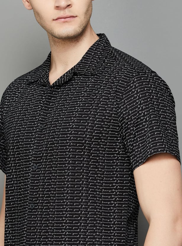 VOI JEANS Men Printed Slim Fit Casual Shirt