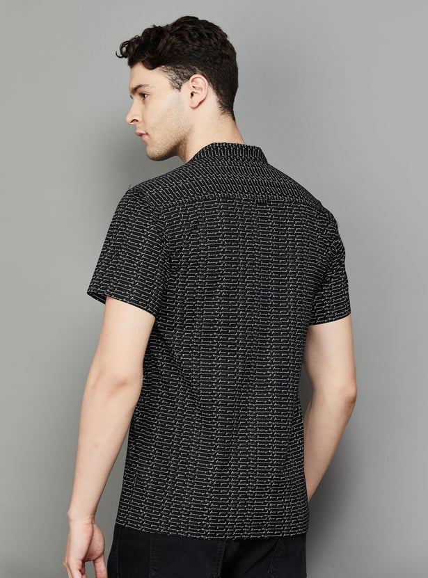 VOI JEANS Men Printed Slim Fit Casual Shirt