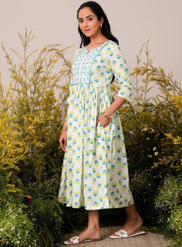 Buy LIBAS Women Printed Midi Dress from Libas at just INR 1699.0