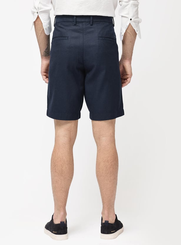 RARE RABBIT Men Solid Regular Fit Shorts