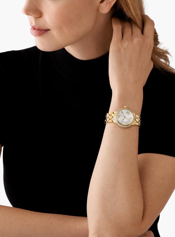 MICHAEL KORS Women Embellished Analog Watch with Metal Strap - MK4801