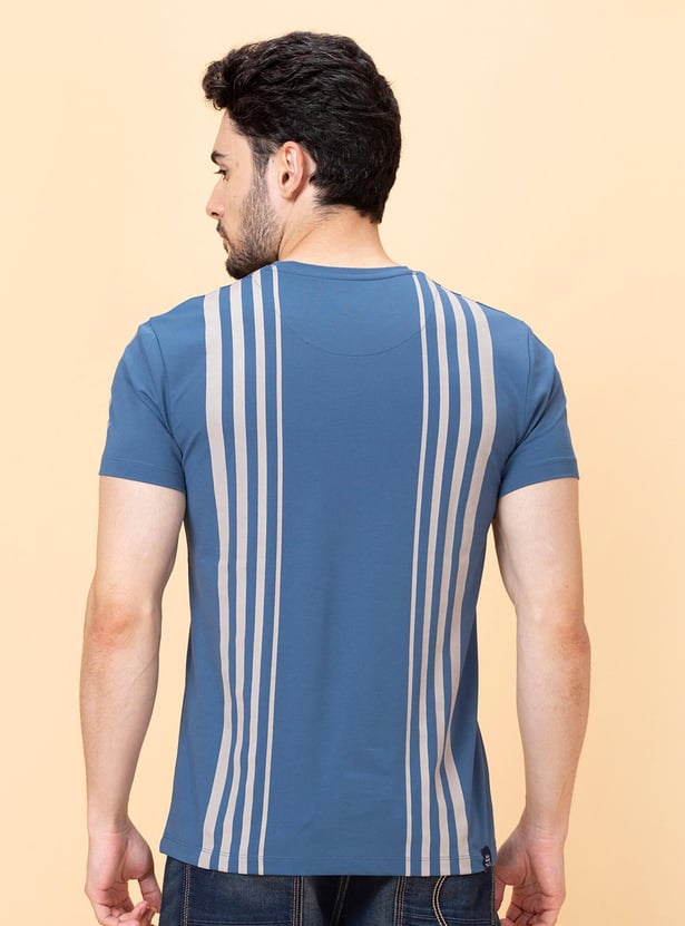 Buy BEING HUMAN Men Striped Slim Fit T-shirt from Being Human at just ...