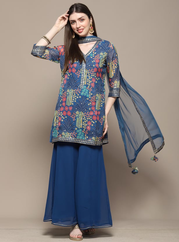 BIBA Women Printed Sharara Set