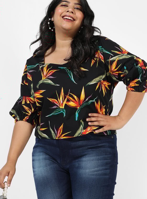INSTAFAB PLUS Women Tropical Printed Top