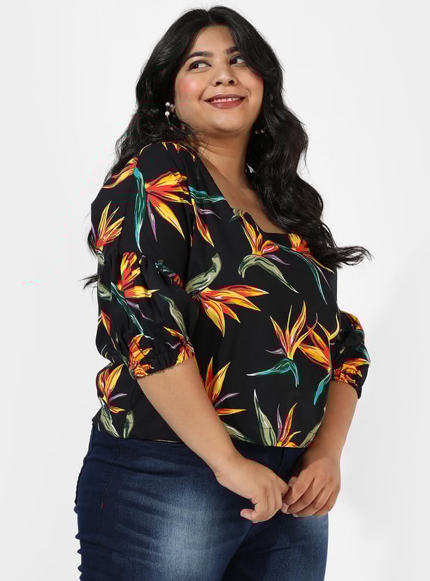 INSTAFAB PLUS Women Tropical Printed Top