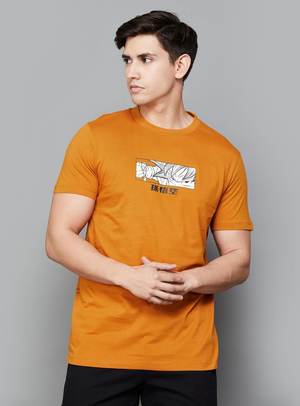 Buy FREE AUTHORITY Men Dragon Ball Z Printed T-shirt from Free