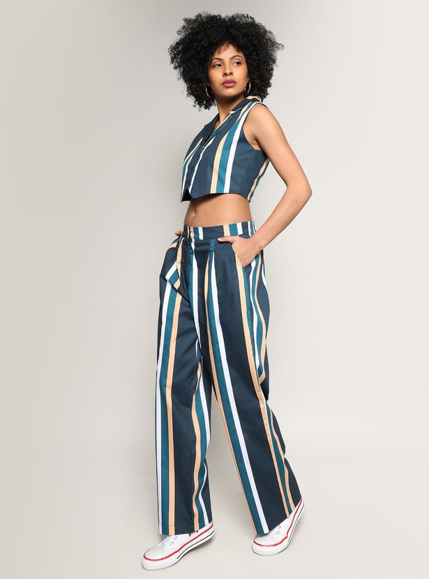 Buy CAMPUS SUTRA Women Striped Co-Ord Set from Campus Sutra at just INR ...