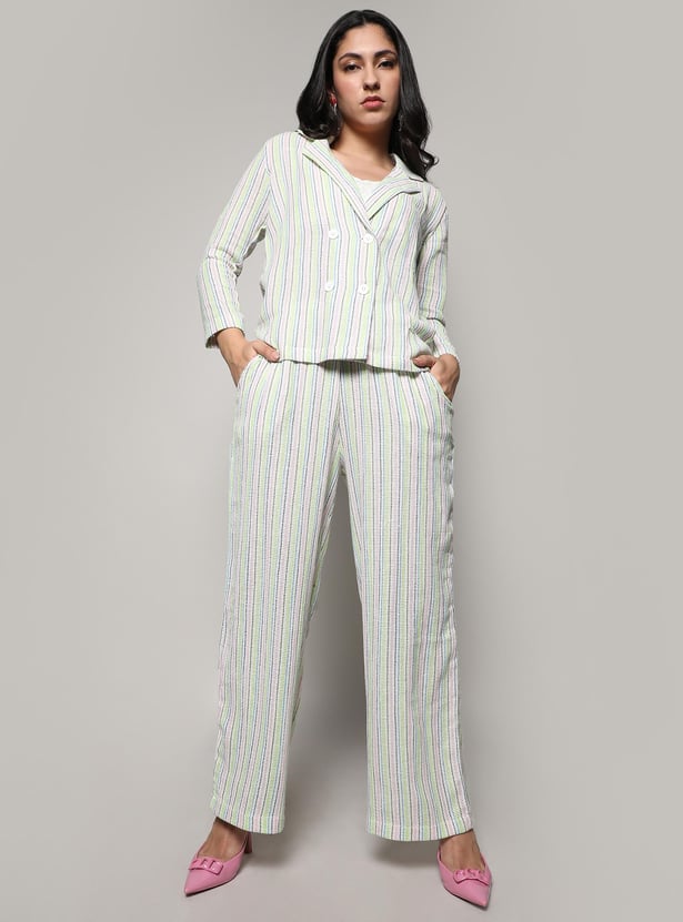 Buy CAMPUS SUTRA Women Striped Co-Ord Set from Campus Sutra at just INR ...