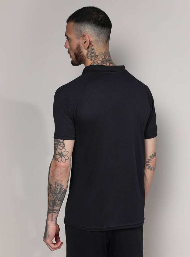 CAMPUS SUTRA Men Ombre Printed Activewear Polo T-Shirt