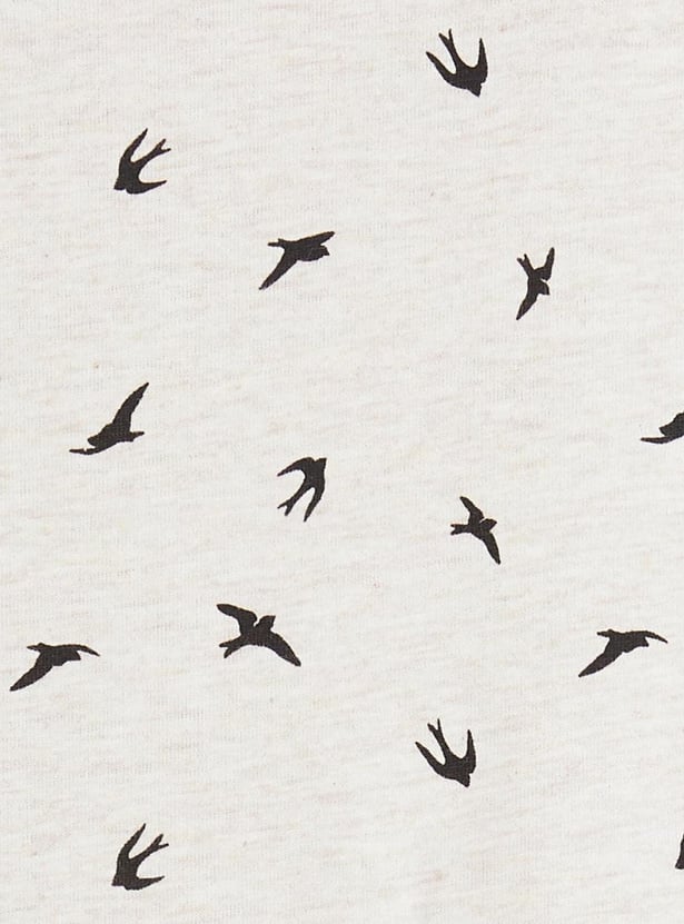 MAX Printed Three-Quarter Sleeves T-shirt