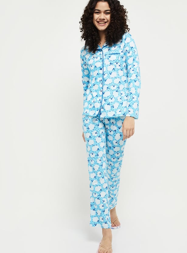 Women Printed PJ Set
