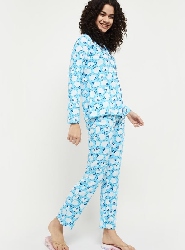 Women Printed PJ Set