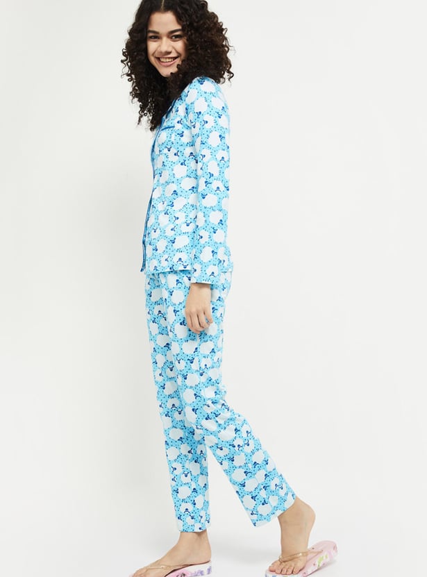 Women Printed PJ Set