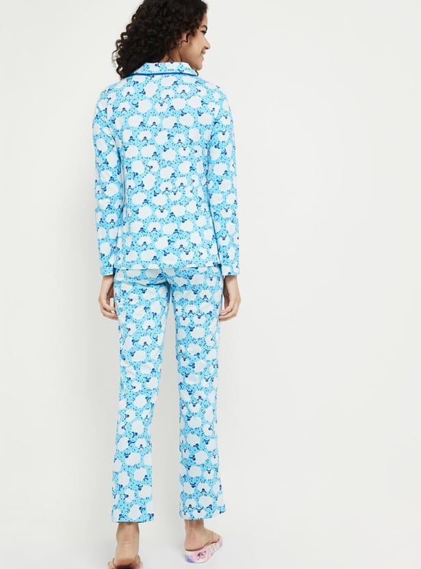 Women Printed PJ Set