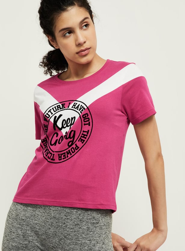 Women Printed Knit T-shirt
