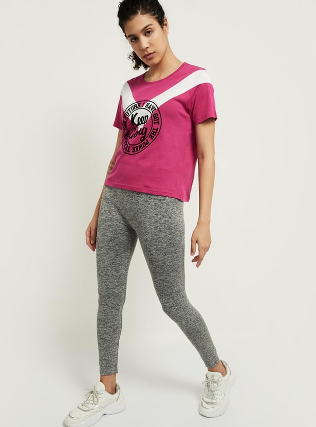 Women Printed Knit T-shirt