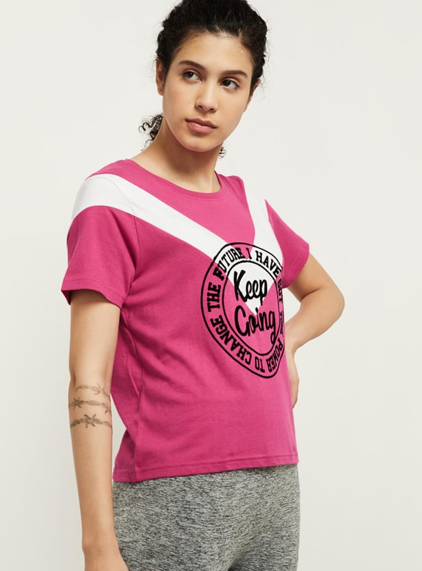 Women Printed Knit T-shirt