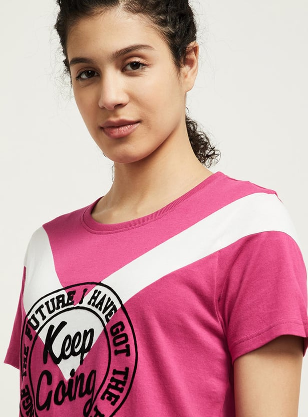 Women Printed Knit T-shirt