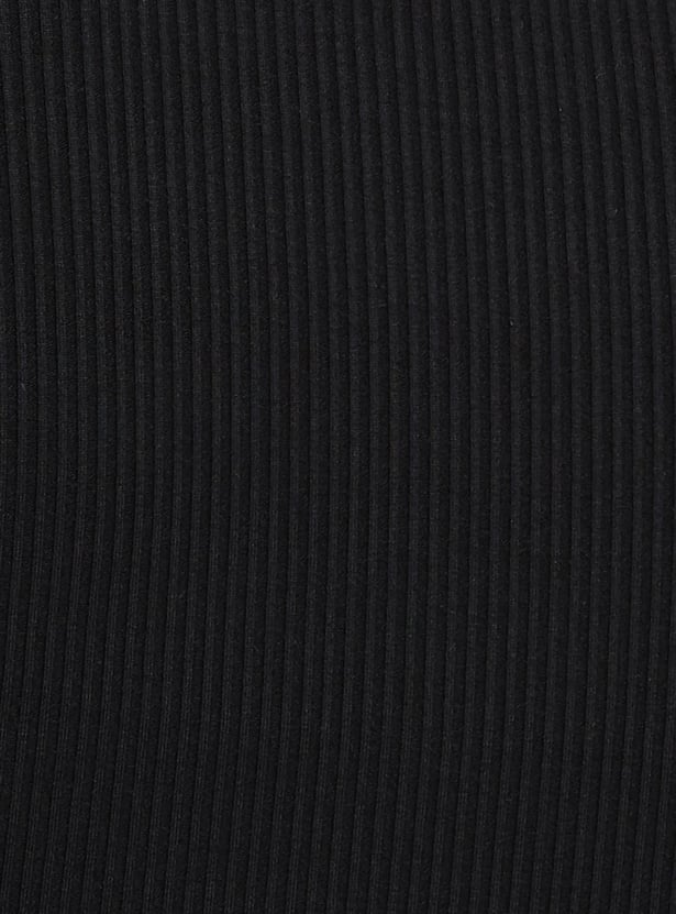Women Textured Crop T-shirt