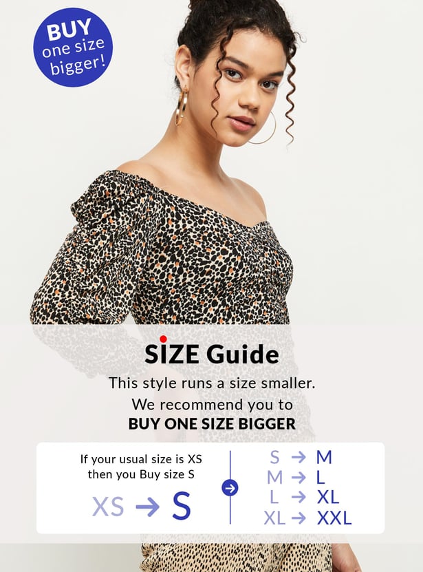 Women Printed Off-Shoulder Top