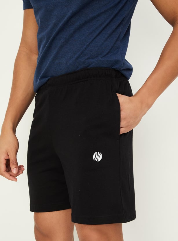 Men Solid Lounge Shorts - Pack of 2