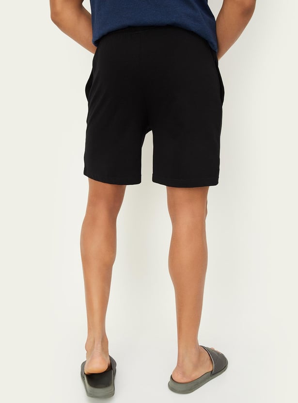 Men Solid Lounge Shorts - Pack of 2