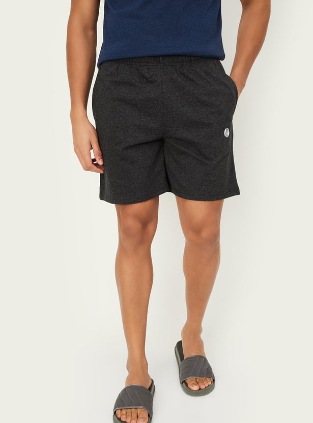 Men Solid Lounge Shorts - Pack of 2