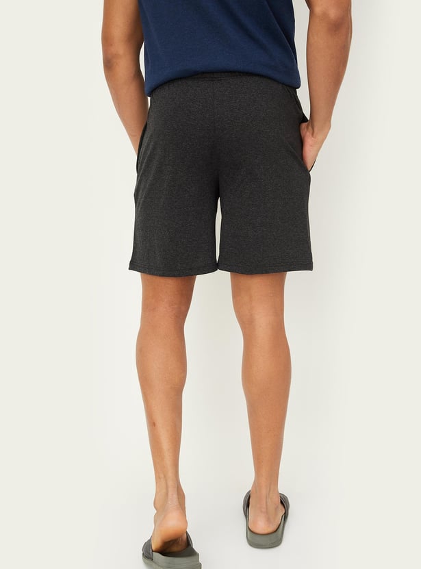 Men Solid Lounge Shorts - Pack of 2