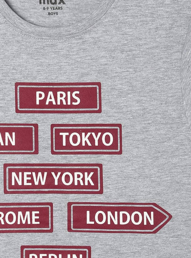 Boys Graphic Printed T-shirt - Pack of 3