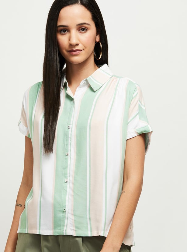 Women Striped Casual Shirt