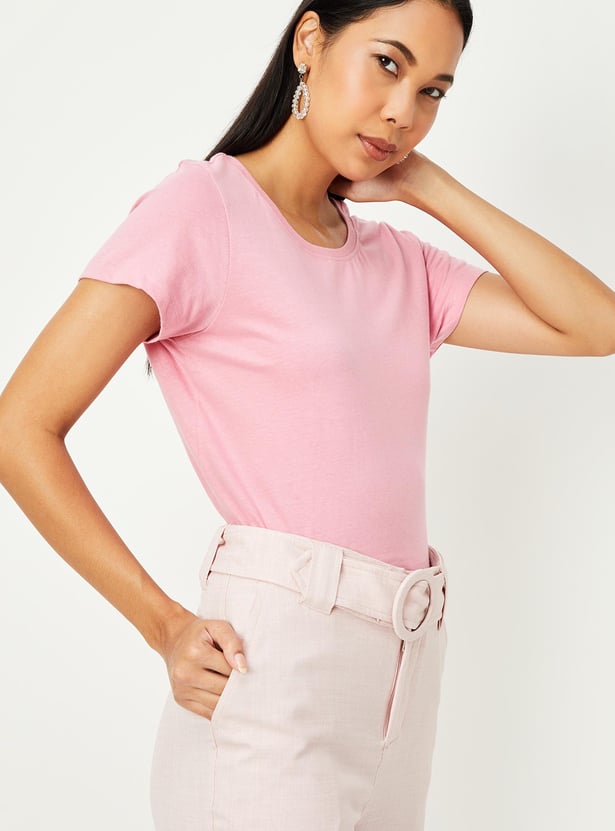 Women Solid T-shirt