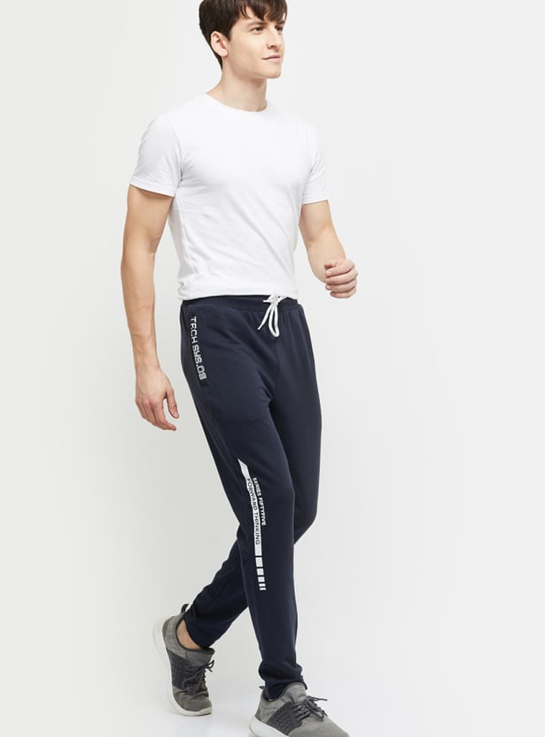 Men Printed Elasticated Track Pants