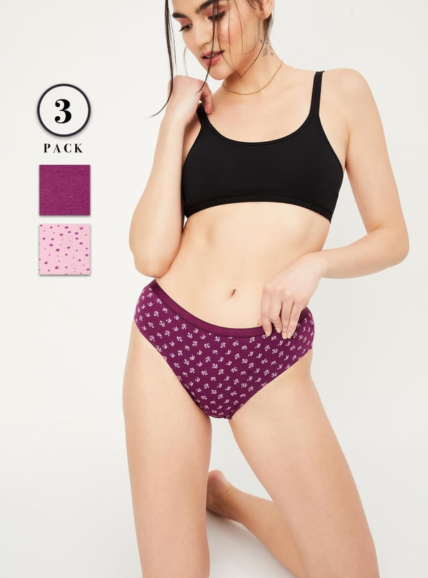 Women Assorted Bikini Panties - Pack of 3